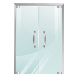 Custom glass doors installation by Infinity Art & Glass Dubai